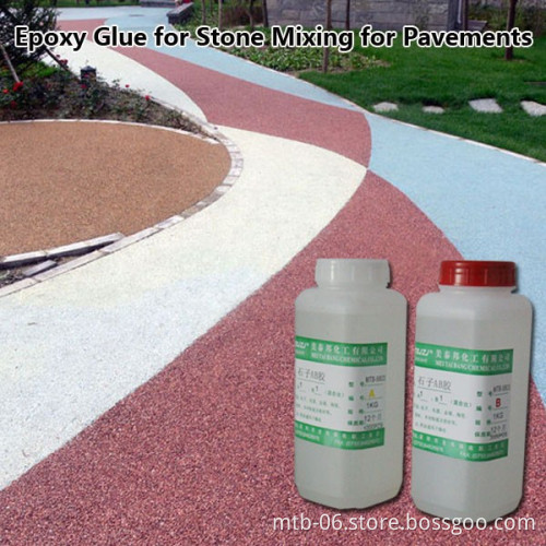 Epoxy Resin Glue for Mixing with Stones for Landscape Floor Design